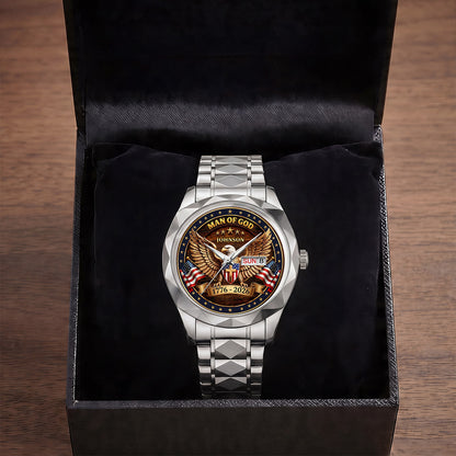Man Of God - Personalized Men's Wrist Watch