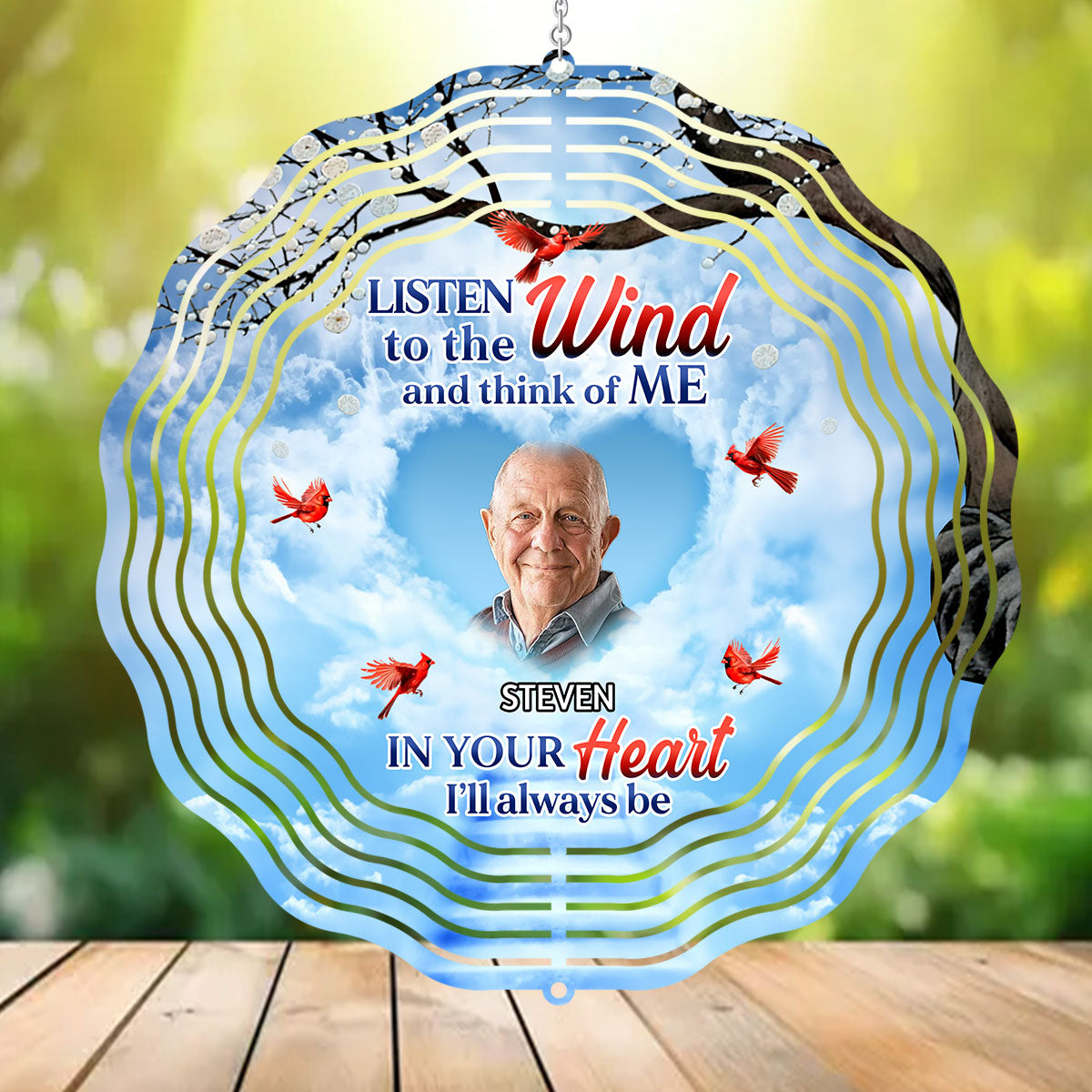 Listen To The Wind - Personalized Memorial Wind Spinners