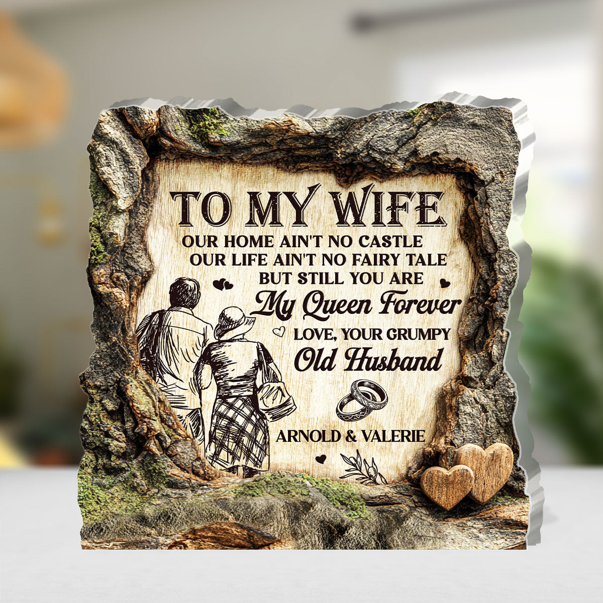 Still My Forever Queen - Personalized Custom Shaped Squared Acrylic Plaque