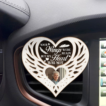 Your Wings Were Ready Memorial - Personalized Car Visor Clip FCCVCLETN2238L