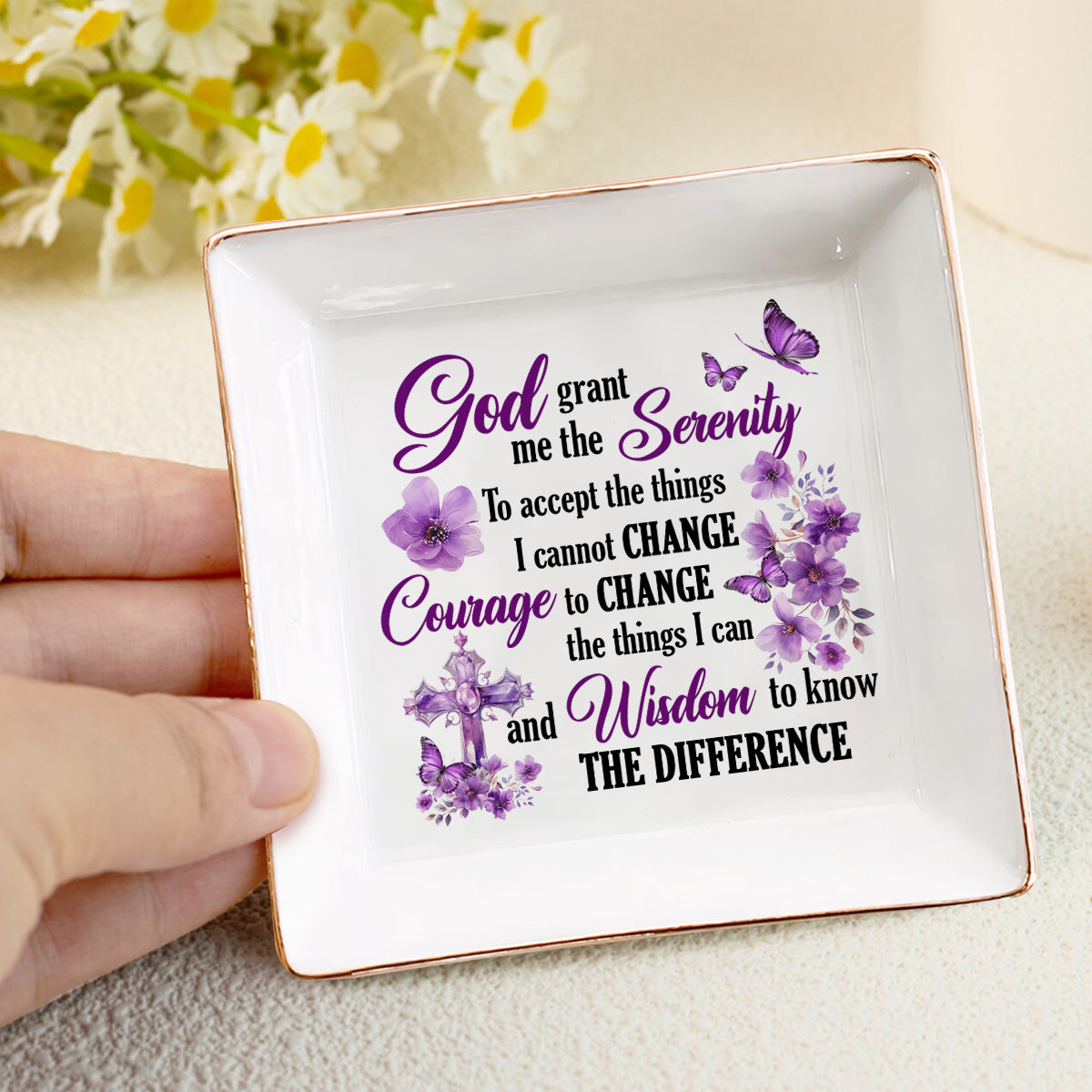 The Serenity Prayer - Personalized Jewelry Dish FCJDNUTN1951D