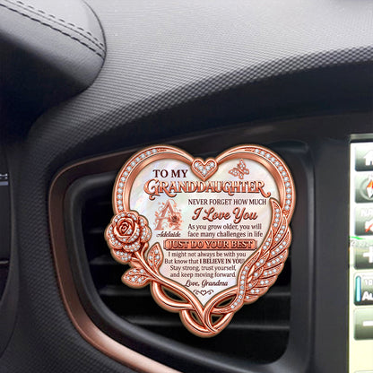 Never Forget How Much I Love You - Personalized Car Visor Clip