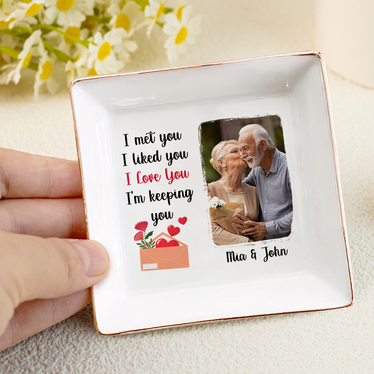 I Met You I Liked You - Personalized Jewelry Dish