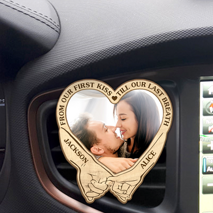 From Our First Kiss Till Our Last Breath - Personalized Car Visor Clip