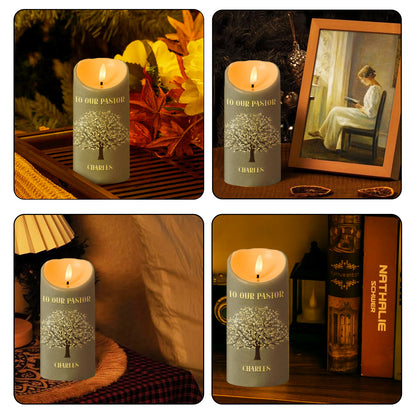 To Our Pastor - Personalized Flameless LED Candle