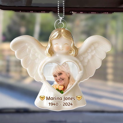 Angel - Personalized 1-Side Car Acrylic Hanging Ornament