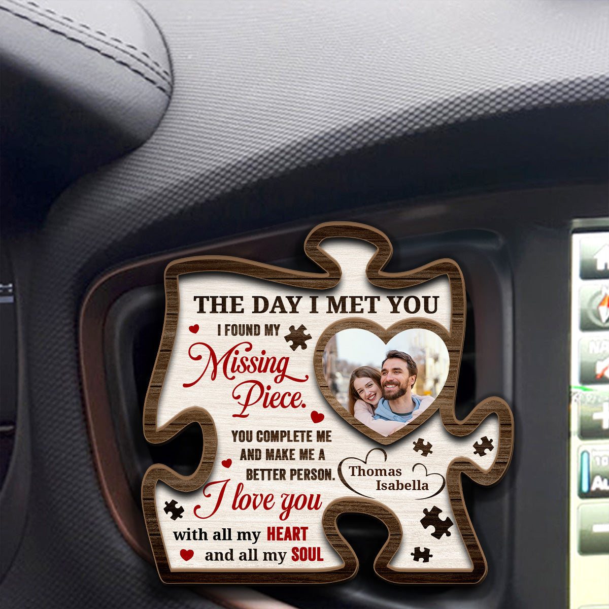 The Day I Met You - Personalized Car Visor Clip FCCVCLETN2083TA