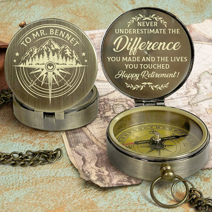 Retirement Tribute - Personalized Compass