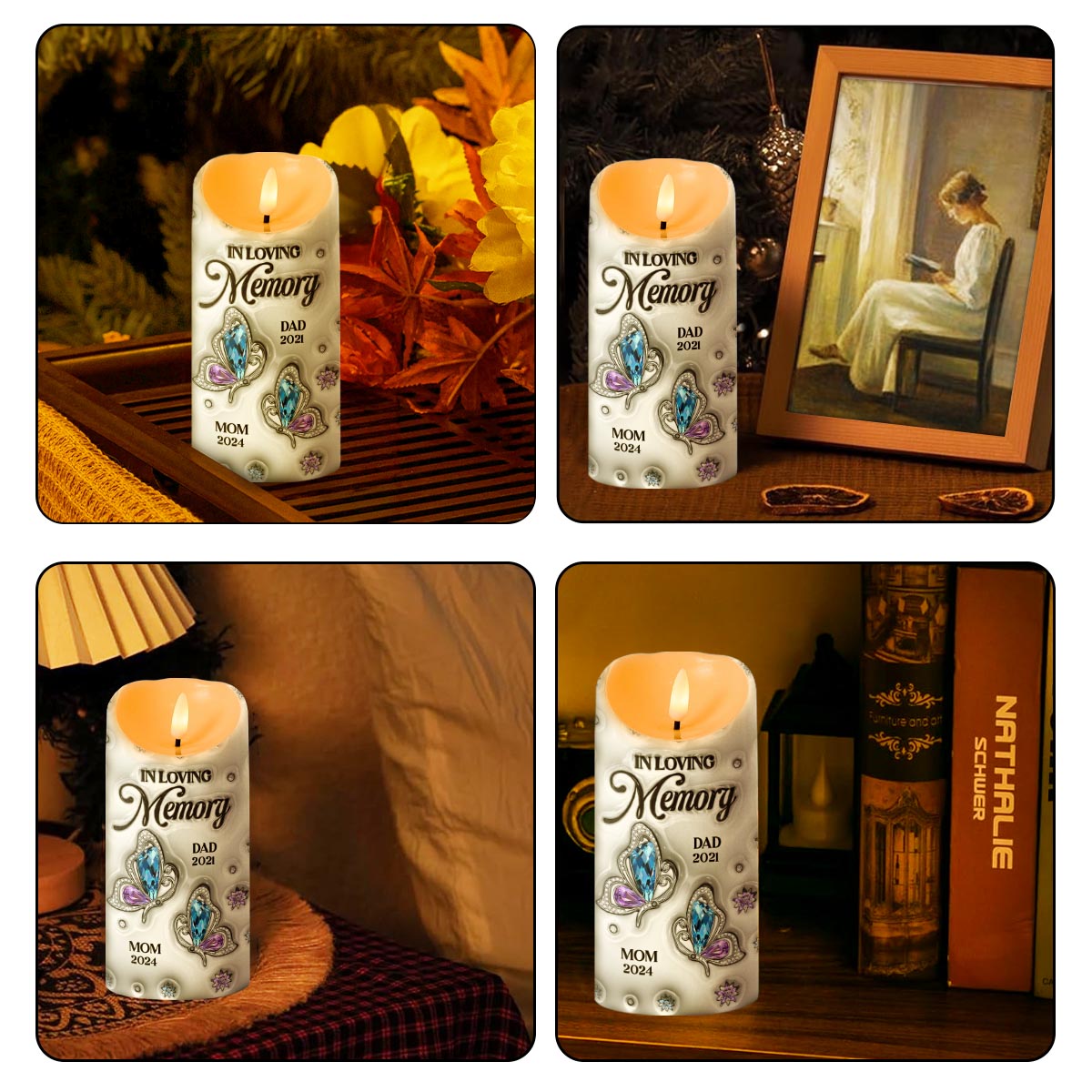 My Soul Knows You're At Peace - Personalized Flameless LED Candle