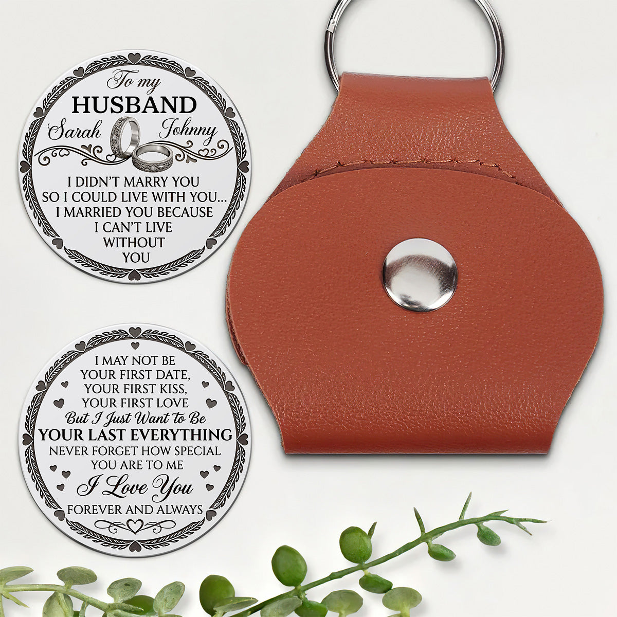 I Married You Because I Can't Live Without You - Personalized Pocket Hug