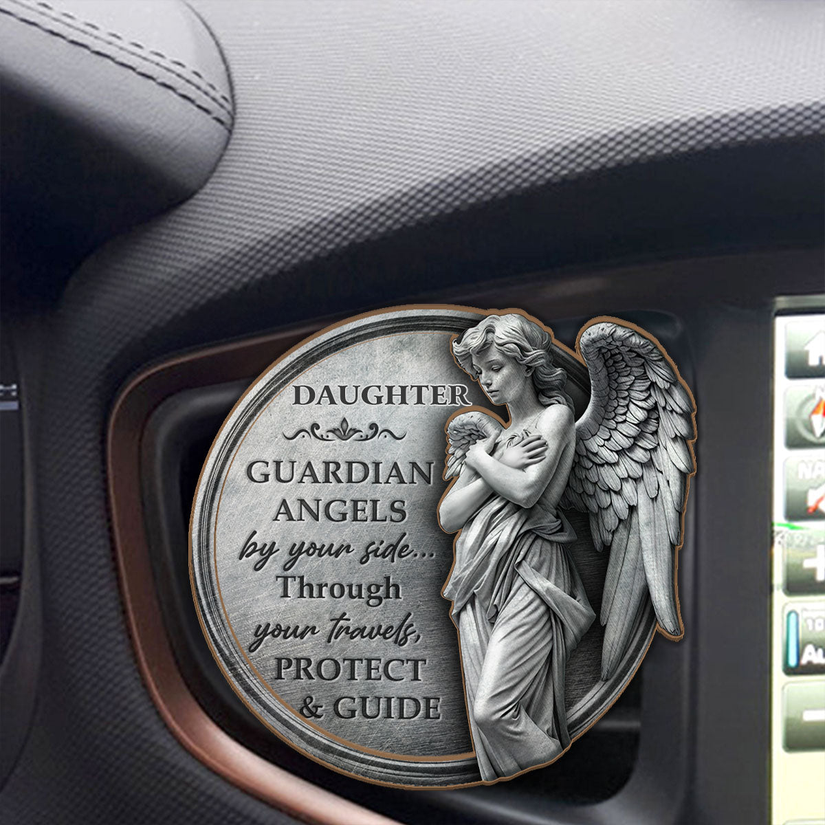 Guardian Angels By Your Side - Personalized Car Visor Clip