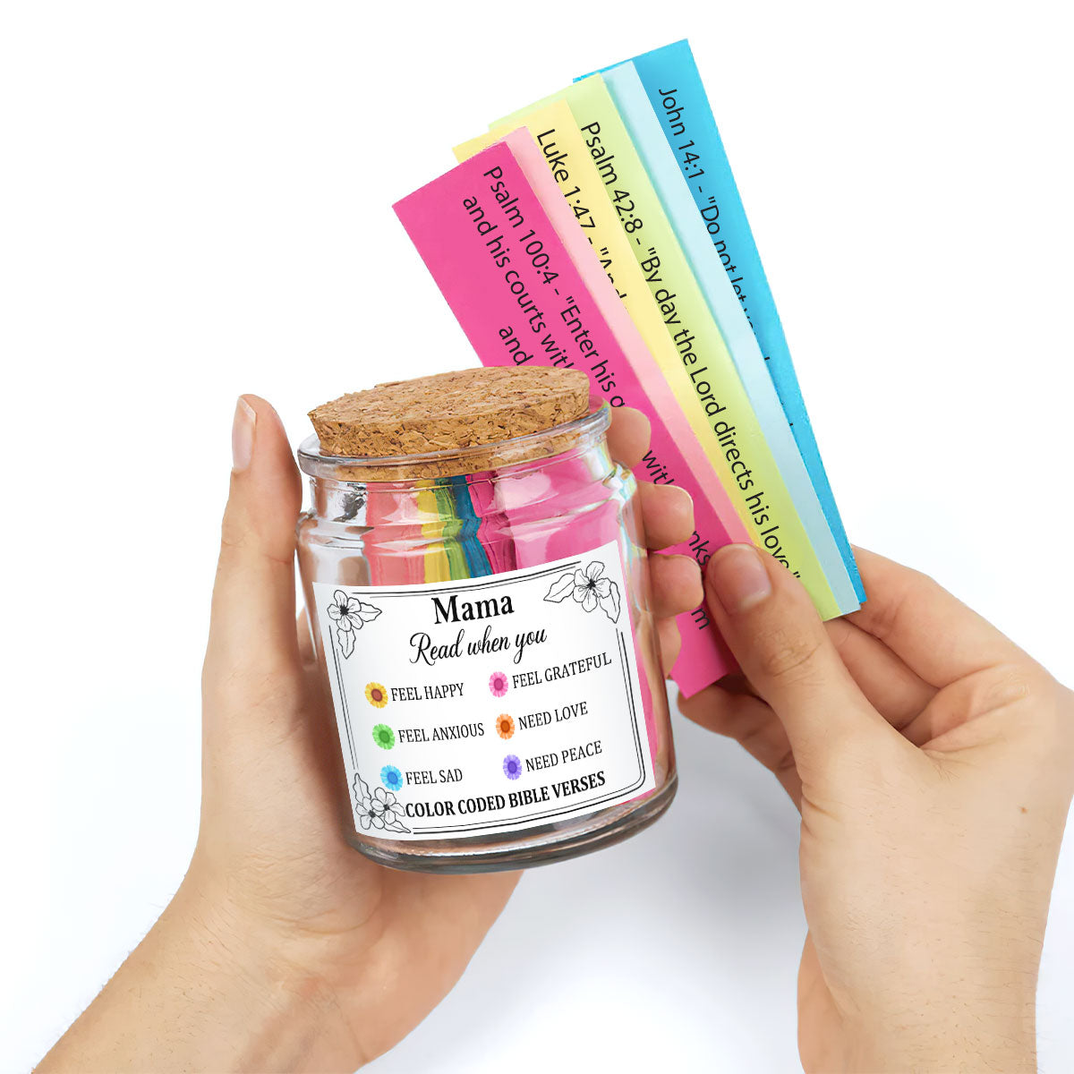 Mom Affirmations - Personalized Bible Verse Jar For Mom