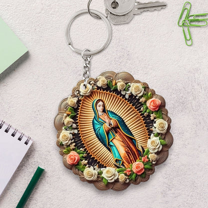 The Virgin Mary Retro Style - Acrylic Keychain