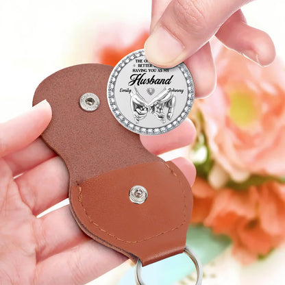 From Husband To Dad Love - Personalized Pocket Hug