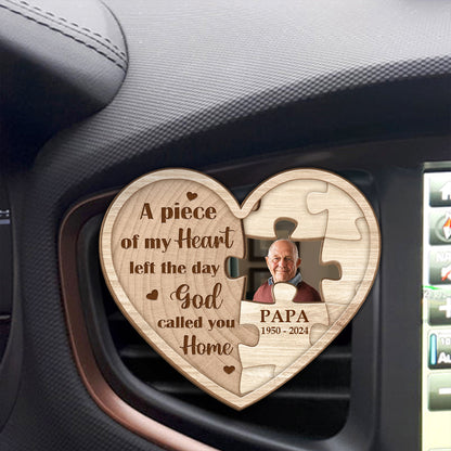 A Piece of My Heart - Personalized Car Visor Clip FCCVCLEHA2035TA