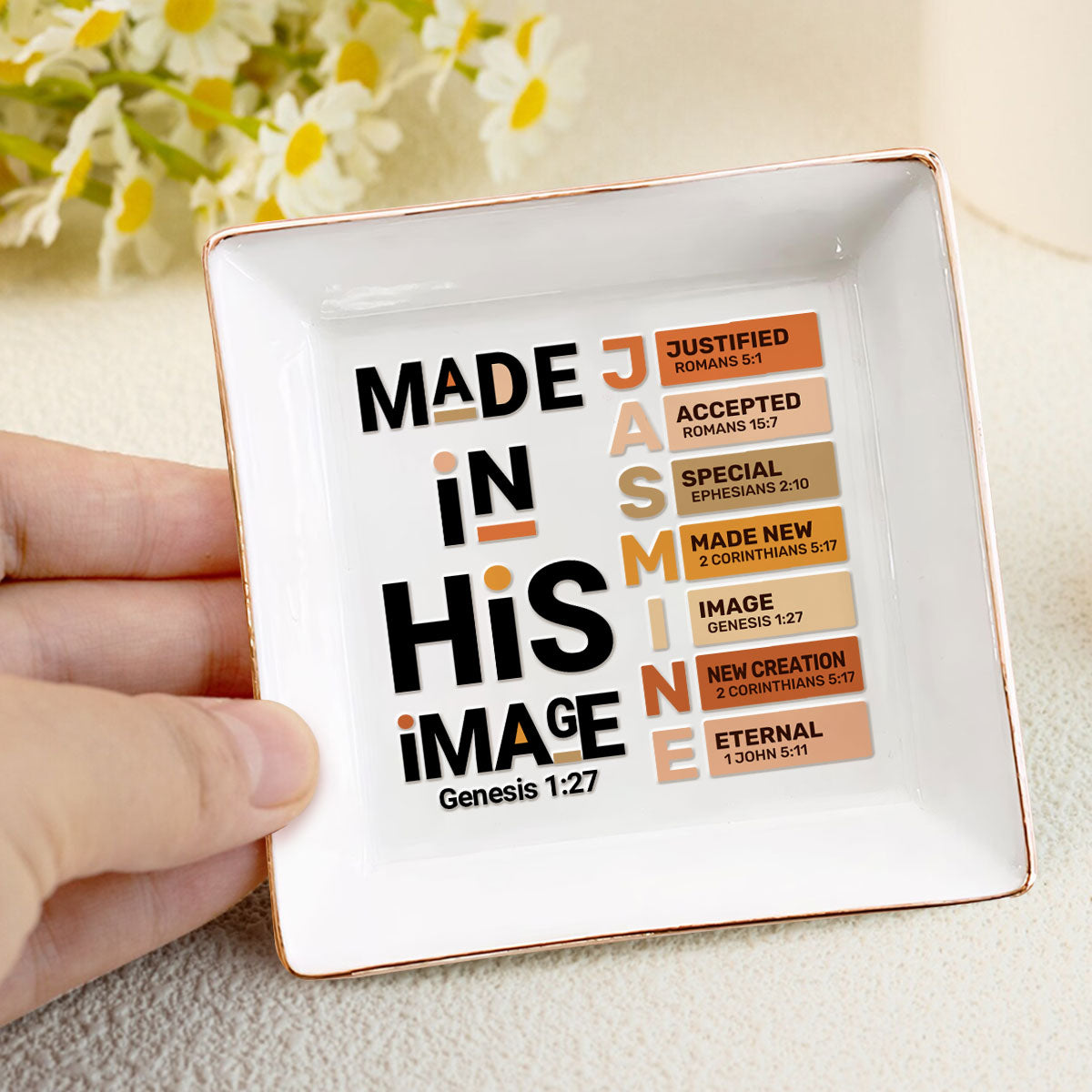 Made In His Image - Personalized Jewelry Dish