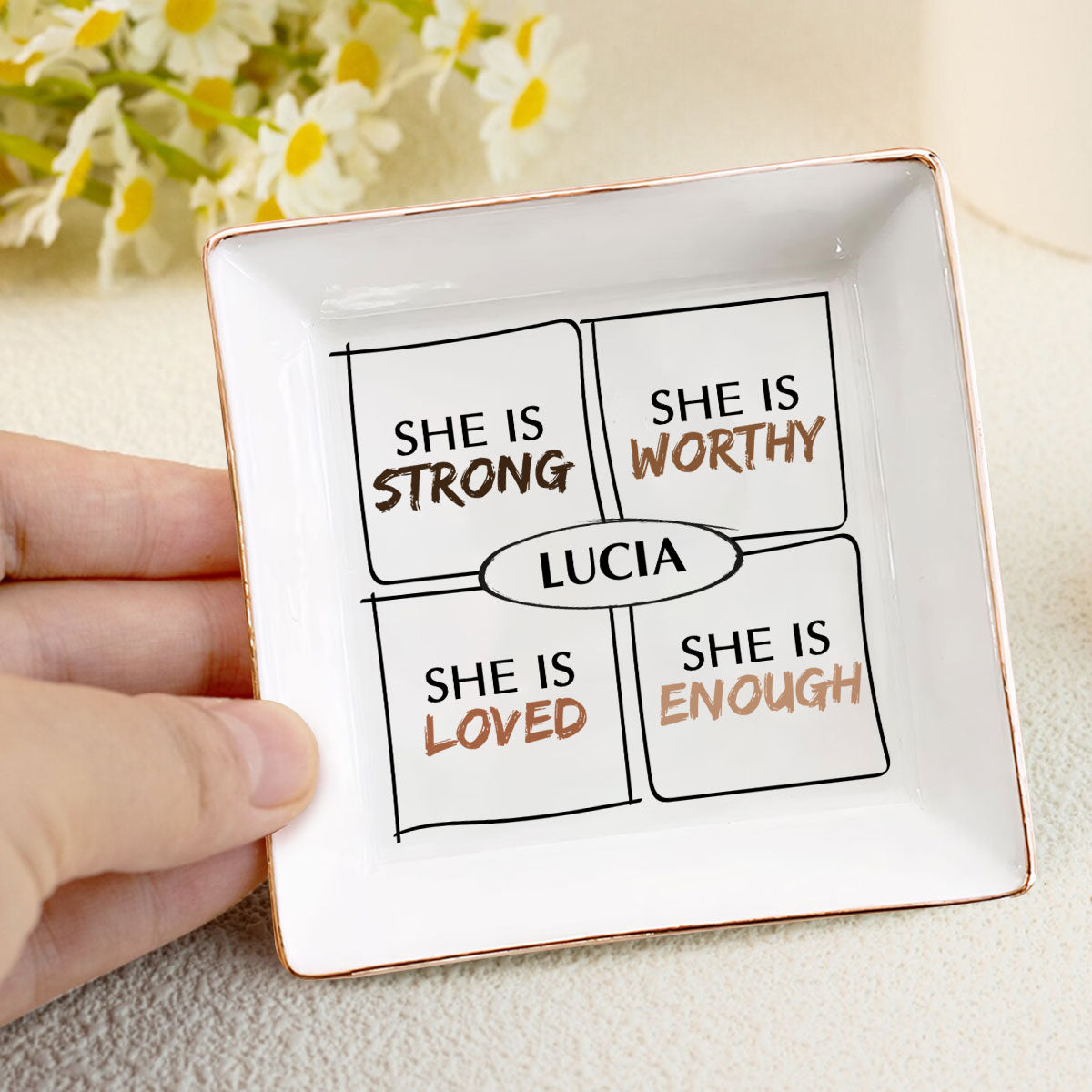 She Is - Personalized Jewelry Dish FCJDNUHA1900D