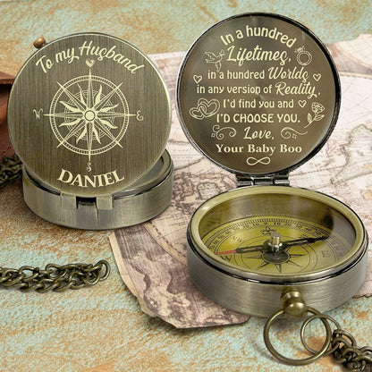 You Can Always Find Your Way Back To Me - Personalized Compass