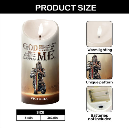 God Designed Me - Personalized Flameless LED Candle