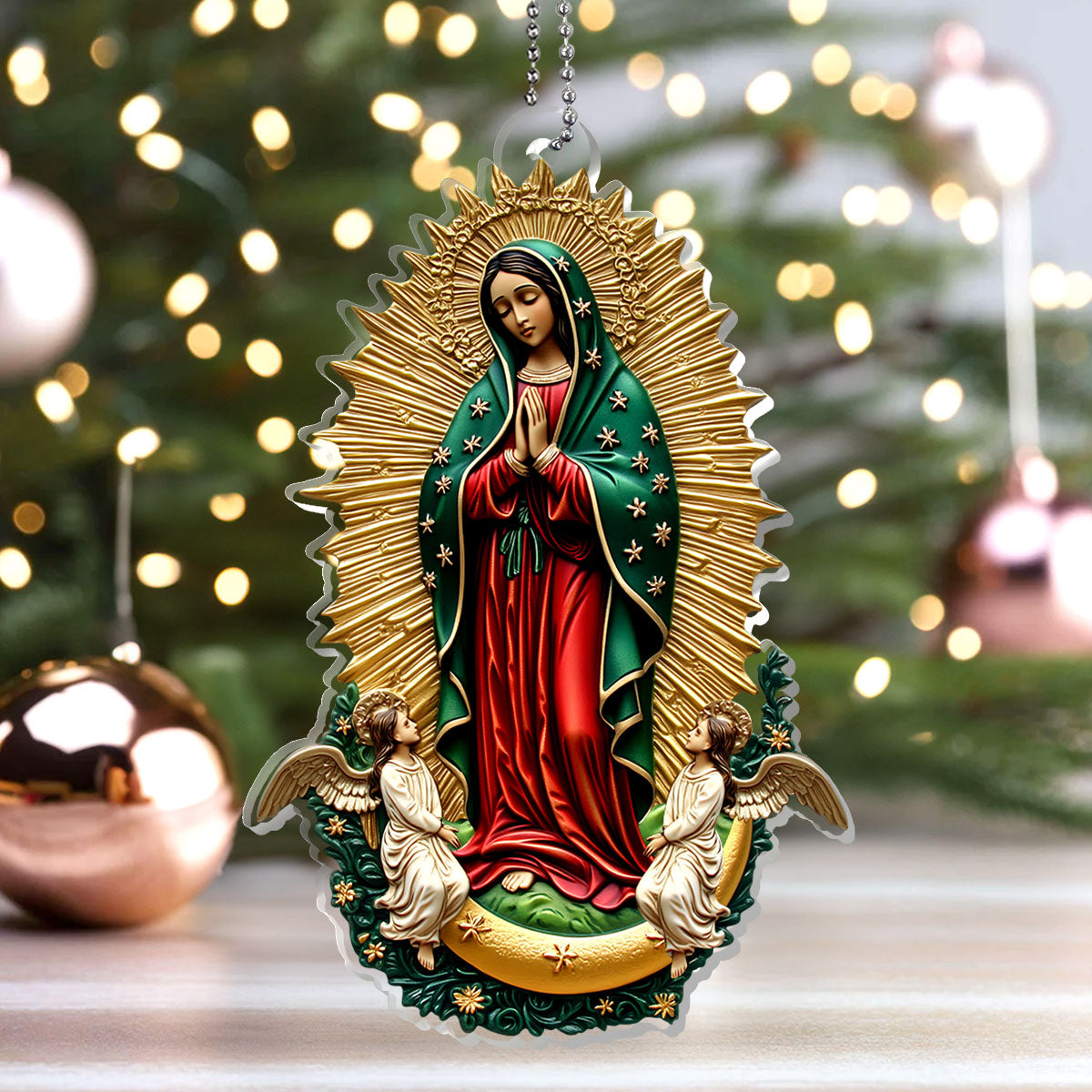 Our Lady Of Guadalupe -  1-Layer Acrylic Ornament