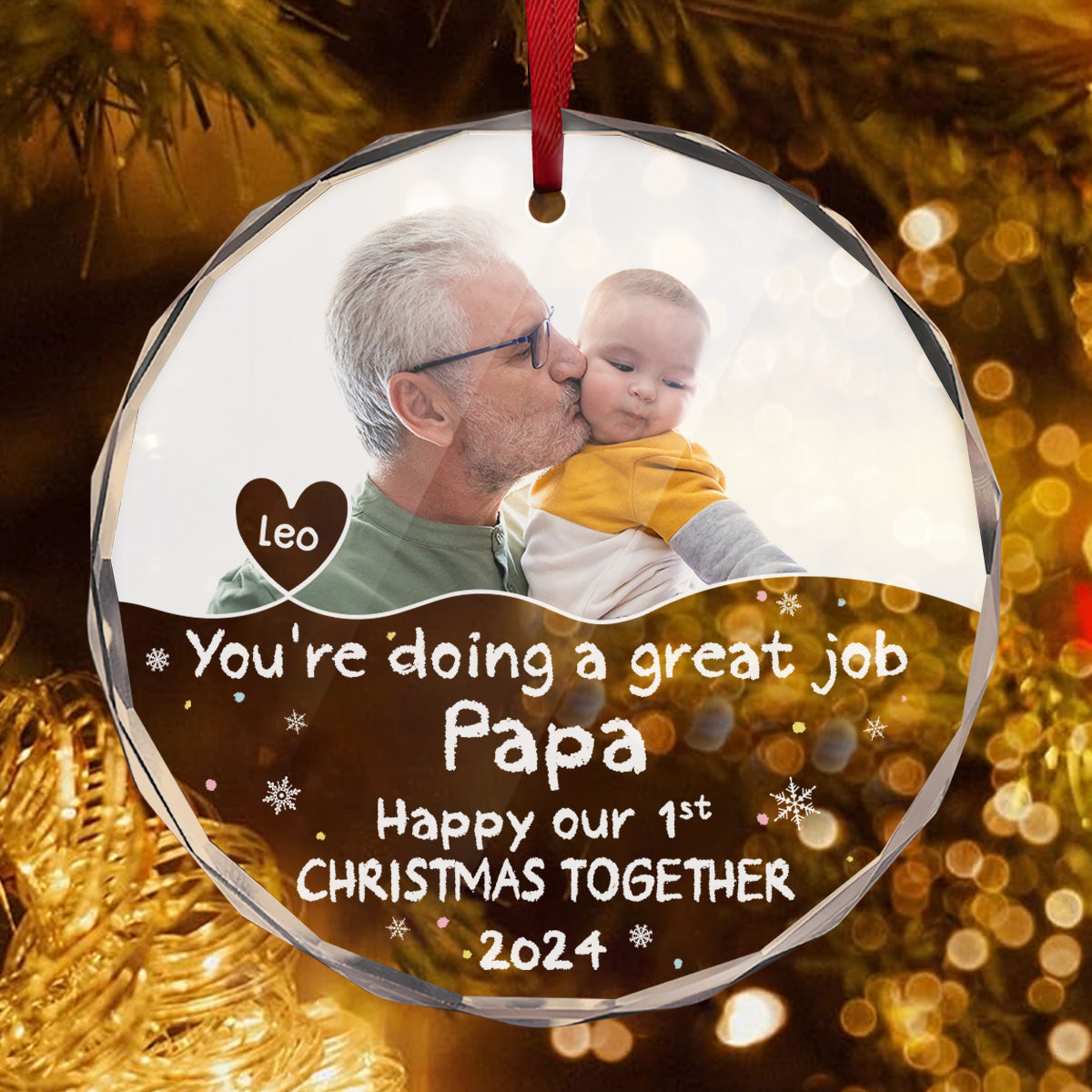 You're Doing a Great Job - Personalized Custom Glass Ornament FCURGOPLETN2861M