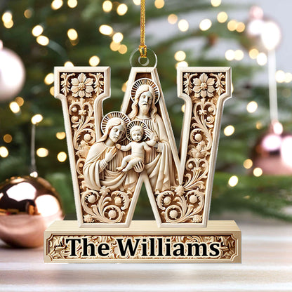 Nativity Family - Personalized 1-Layer Acrylic Ornament