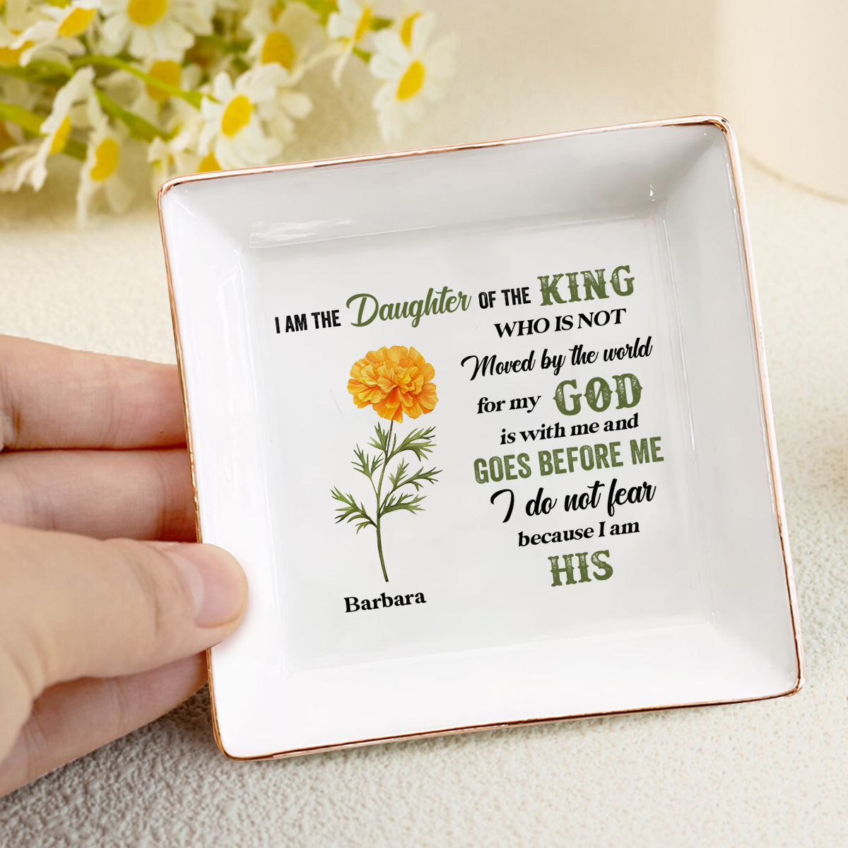 I'm The Daughter Of The King - Personalized Jewelry Dish FCJDLETN2334TA