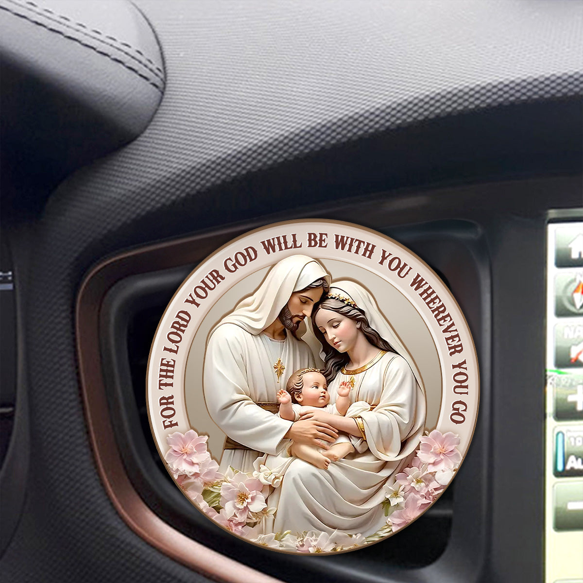 God Is With You Wherever You Go - Car Visor Clip