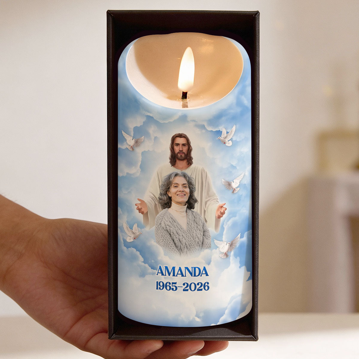God Saw You Getting Tired - Personalized Flameless LED Candle