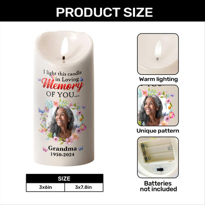 In Loving Memory Of You - Personalized Flameless LED Candle