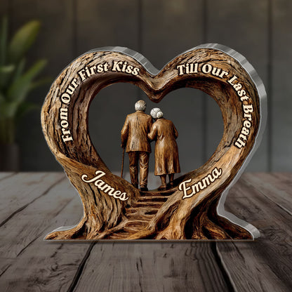 Rough Roads, Steady Love - Personalized Custom Shaped Squared Acrylic Plaque
