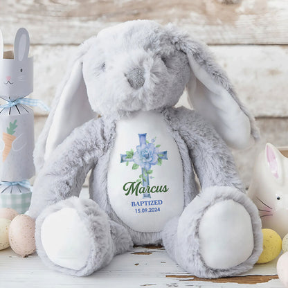 Kid Christening Day - Personalized Stuffed Bunny