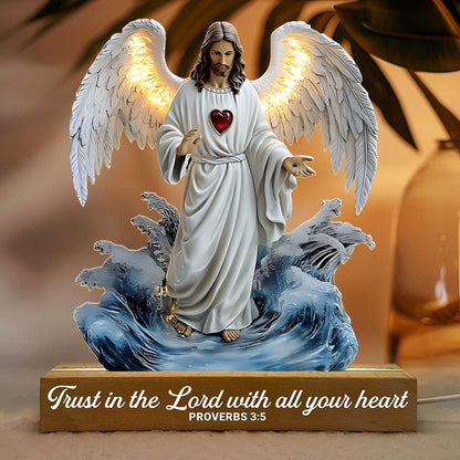 Sacred Heart Of Jesus Christ - Acrylic Plaque Night Light