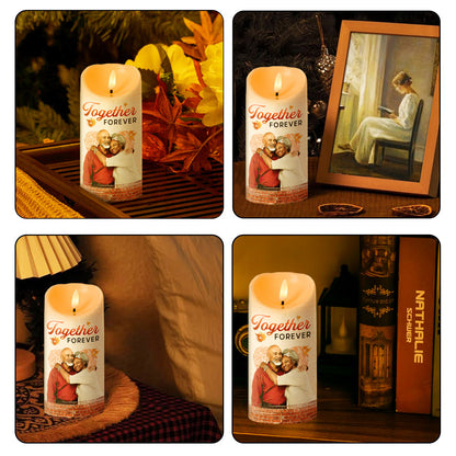 Together Forever Couple - Personalized Flameless LED Candle