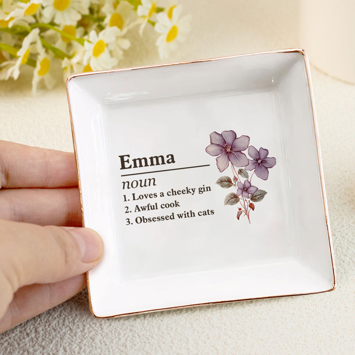 Name Definition - Personalized Jewelry Dish