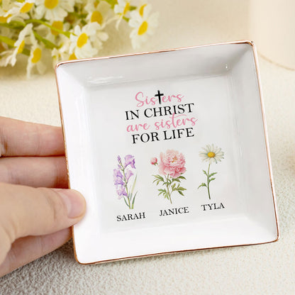 Sisters in Christ - Personalized Jewelry Dish FCJDLEHA1910M