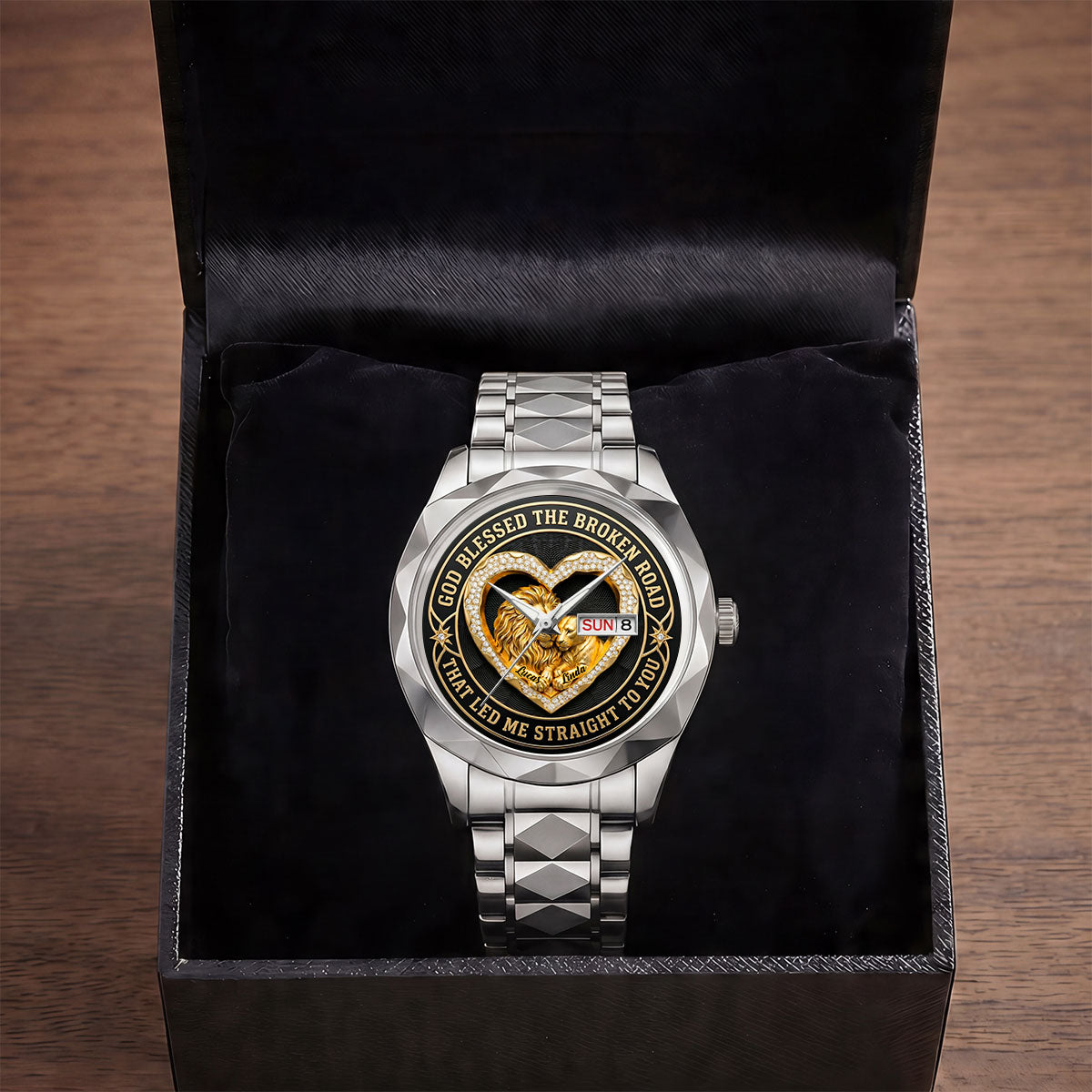 Blessed Road Led To You - Personalized Men's Wrist Watch