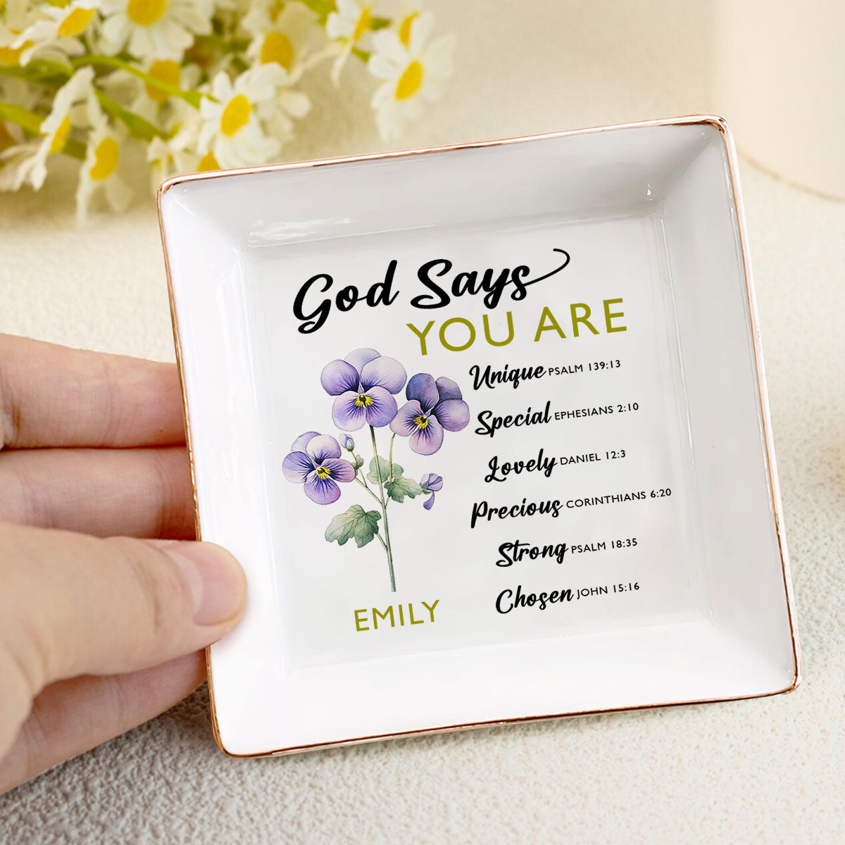 God Says You Are - Personalized Jewelry Dish FCJDLEHA1914TA