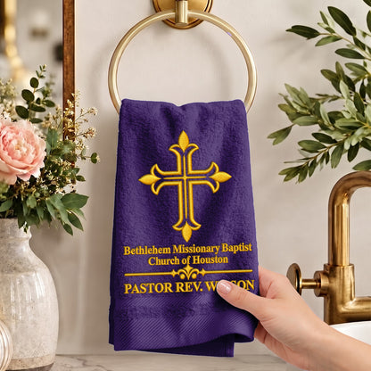 A Servant Called By God - Personalized Embroidered Fingertip Towel