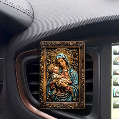 Mary & Jesus - Car Visor Clip