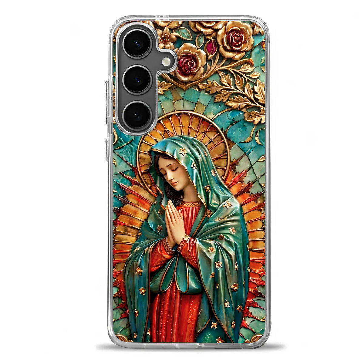 Our Lady Of Guadalupe -  Clear Silicone Phone Case