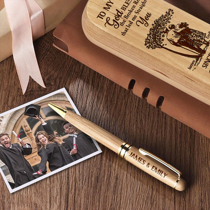 I Love You Forever & Always - Personalized Wooden Pen Set