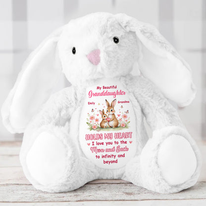 To My Grandkid - Personalized Stuffed Bunny