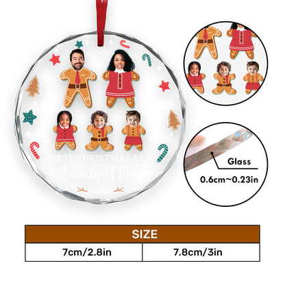 First Christmas - Personalized Custom Glass Ornament FCURGOPLEHA2185TA