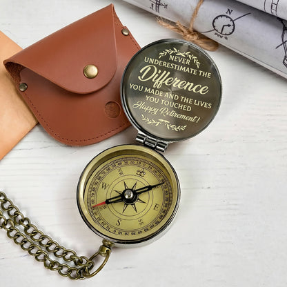 Retirement Tribute - Personalized Compass