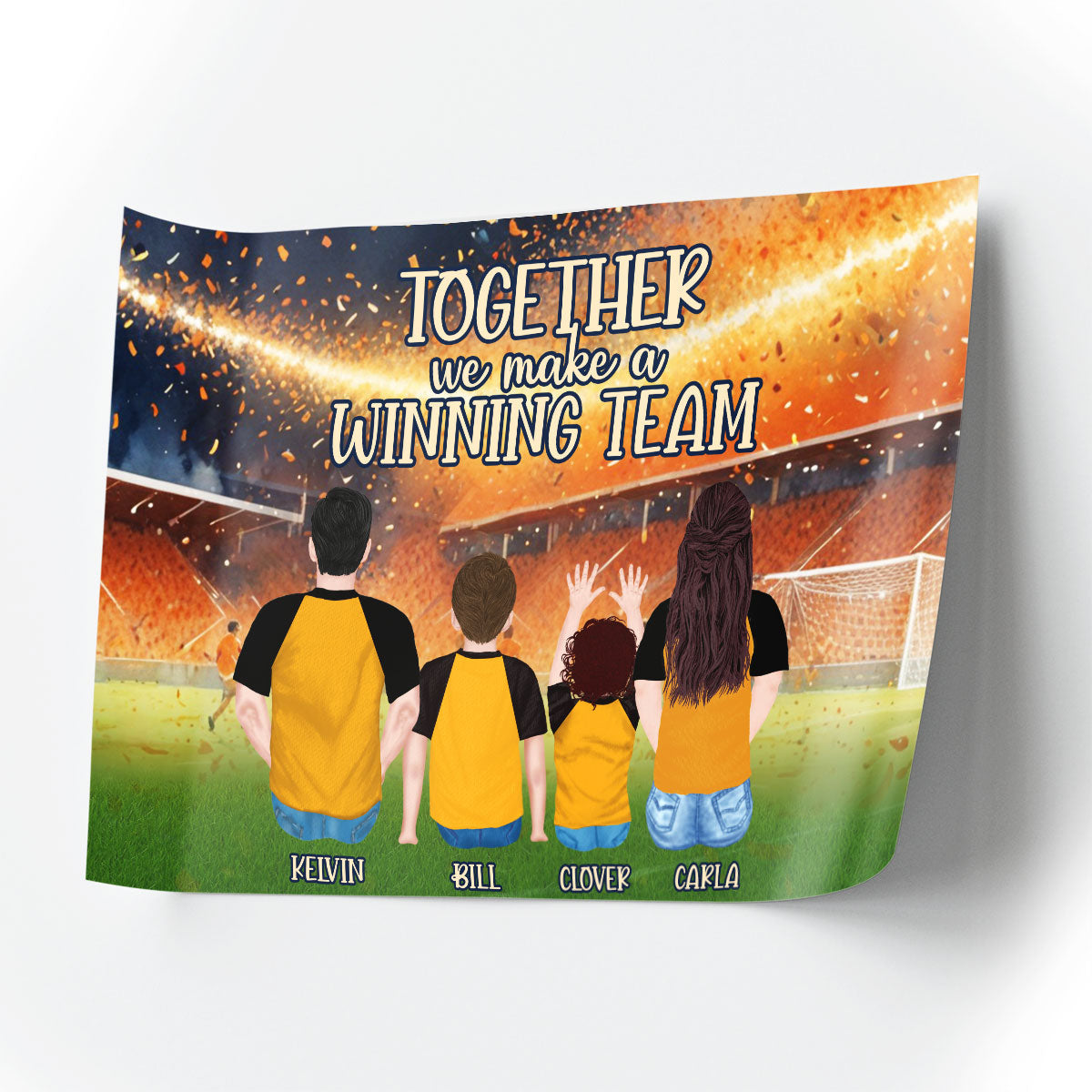 Together We Make A Winning Team - Personalized Poster