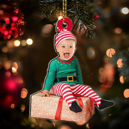 Baby Elf - Personalized 1-Side Acrylic Ornament FCACOLEHA2140L