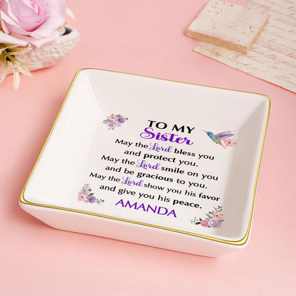 The Lord Bless You - Personalized Jewelry Dish FCJDNUHA1952M