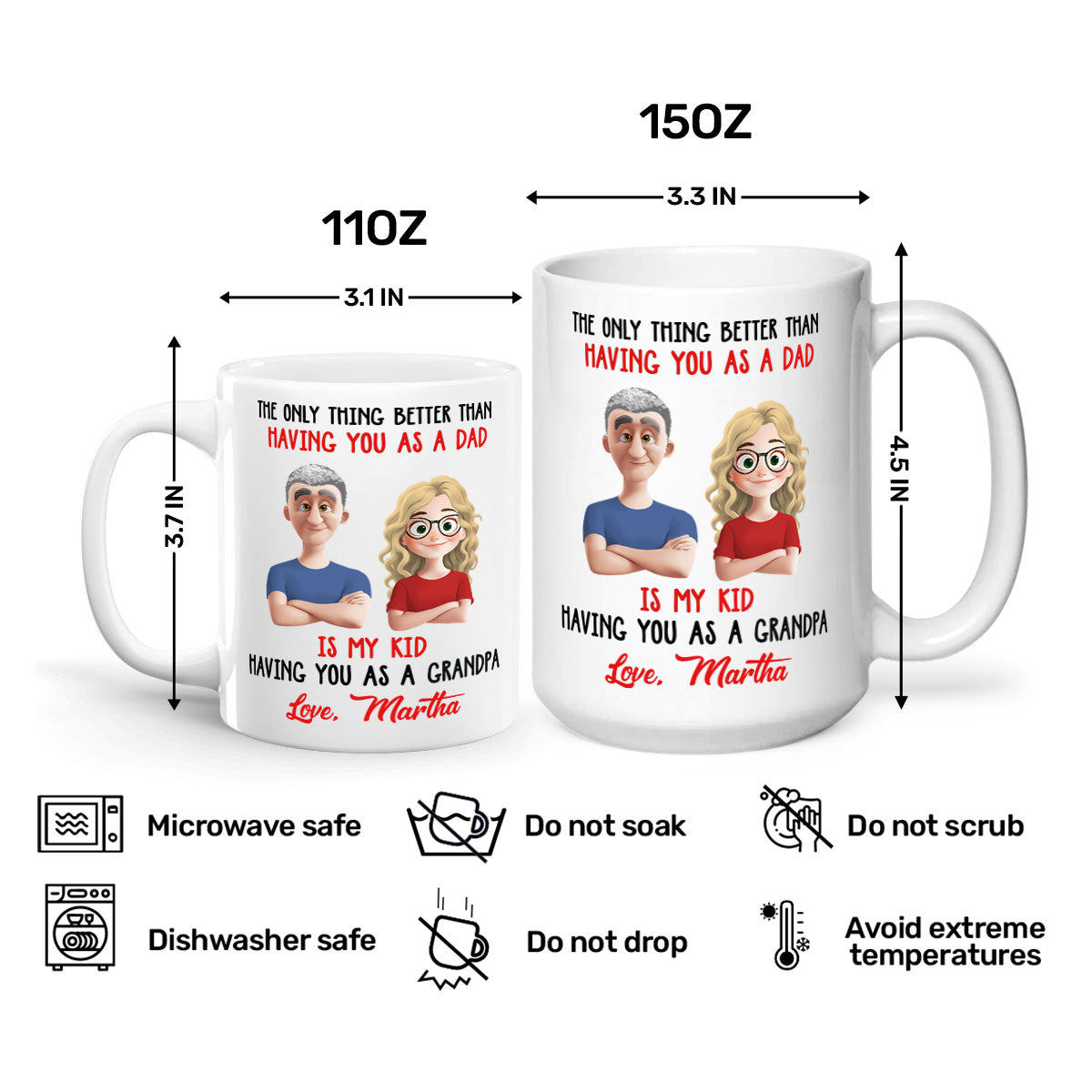 The Only Thing Better Than Having You As A Son - Personalized Ceramic Coffee Mug