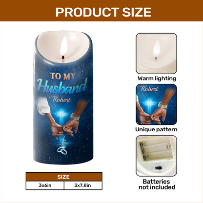 God Blessed The Broken Road - Personalized Flameless LED Candle